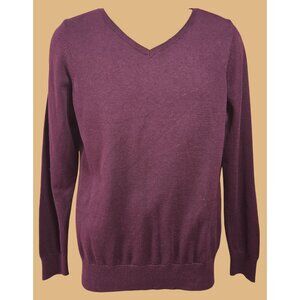Clique Mens Burgundy V-Neck Sweater Medium New with Tags